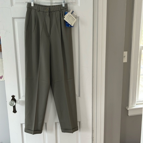NWT! Vintage Pendleton grey wool trousers 4 - Picture 1 of 8